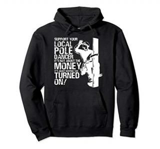 Support Your Local Pole Dancer Hoodie Electric Lineman Gift