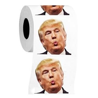 Donald Trump Toilet Paper Roll - Funny Novelty Gag for Democrats and Republicans
