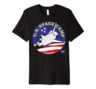 NASA U.S. Space Camp Shuttle Badge Premium Graphic T-Shirt