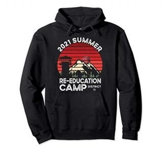 2021 Summer Reeducation Camp Military Re-educate Funny Pullover Hoodie