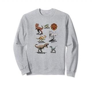 Jurassic World Camp Cretaceous Dinosaur Names Sweatshirt