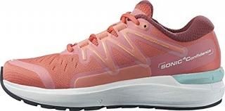Salomon Women's Sonic 4 Confidence W Road Running Shoe Persimon/White/Ebony 10.5