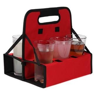 Trenton Gifts Reusable Cup Carrier  Holds 6 Cups or Cans  Sturdy Frame & Solid B