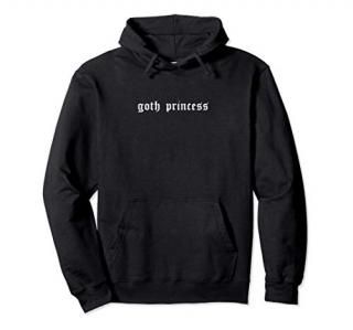 Goth Princess Aesthetic Gothic Death Metal Emo Teen Girls Pullover Hoodie