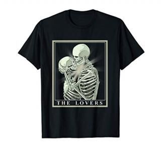 The Lovers Tarot Card Occult Goth T-Shirt