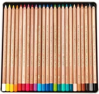 Set of 24 - Koh-I-Noor Gioconda Soft Pastel Pencil Set 24/Each Packed in Tin Ass
