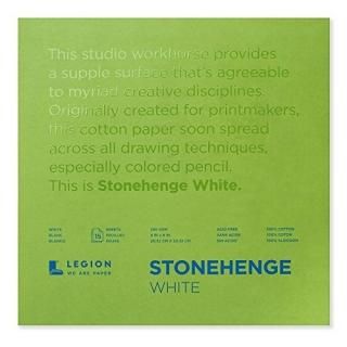 Stonehenge PAD 15shts 8 x 8 WHITE by Legion