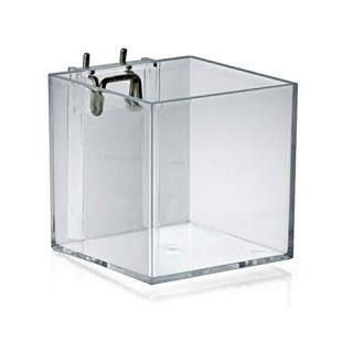 Azar Displays 256105 4-Inch Acrylic Cube Bin for Pegboard or Slatwall Pack of 4