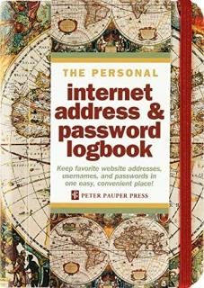Old World Internet Address & Password Logbook