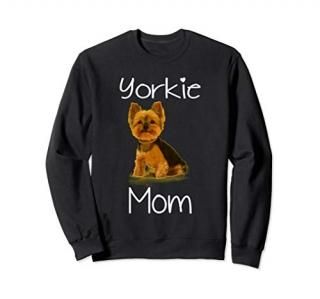 Cute Yorkie Mom Dog Sweatshirt Gift For Women