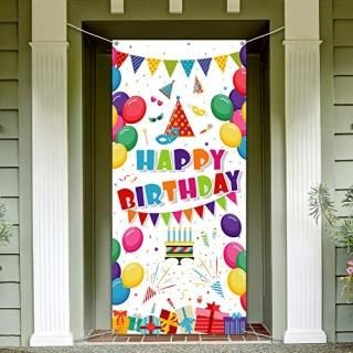 Kids Birthday Party Decorations Colorful Balloons Present Happy Birthday Door Co