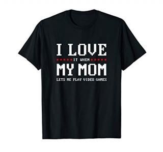 Teen Boy Gamer Funny Mom Son Christmas Gift Teenager Teenage T-Shirt