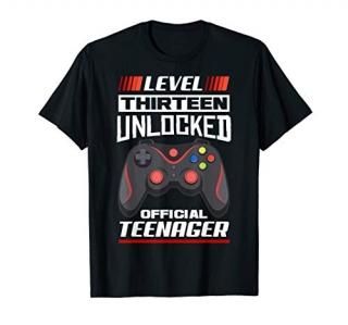 13th birthday boy teenager birthday gamer gaming gift T-Shirt