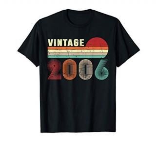 Vintage 2006 Funny 15 Years Old Boys and Girls 15th Birthday T-Shirt