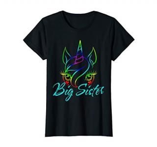 Magical Unicorn Big Sister Tshirt Men Women Girls Teens