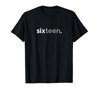 16th Birthday Gifts for Teen Boys 16  Sixteen 16 Year Old T-Shirt