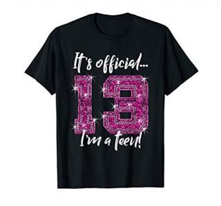 Funny Official 13th Birthday T-Shirt Gift for Teens
