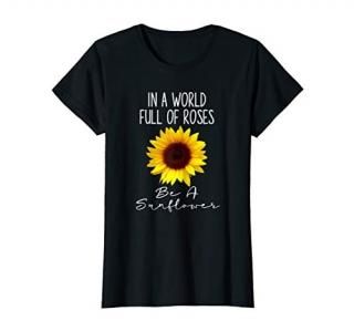 Cute Sunflower Shirts For Teen Girls Women Christmas Gifts T-Shirt