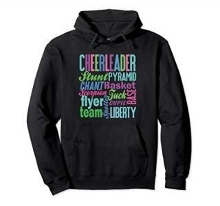 Cheerleader Gift Cheerleading Hoodie Cheer Teen Girls Mom