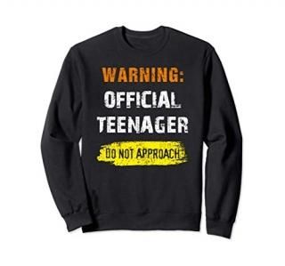 13 Year Old Official Teenager Funny 13th Birthday Teen Sweatshirt