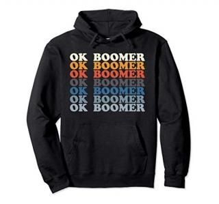 OK Boomer for Teenagers Millenials Gen Z Funny Meme Pullover Hoodie