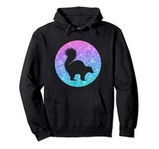 Cute Trendy Skunk Gift For Girls Teens And Women Pullover Hoodie