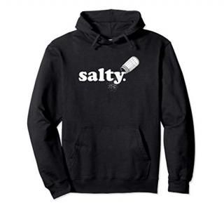 Salty Ironic Sarcastic Cool Funny Hoodie Gamer Chef Gamer Pullover Hoodie