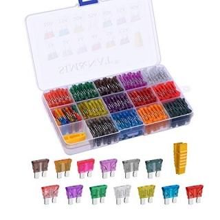 130PCS Standard Blade Car Fuse Assortment SIM&NAT 1A 2A 3A 4A 5A 7.5A 10A 15A 20