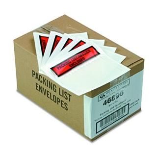 Top-Print Self-Adhesive Packing List Envelope 5 1/2 x 4 1/2 1000/Carton 