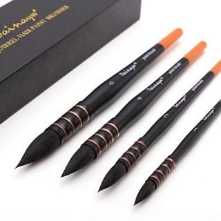 Watercolour BrushesRound Squirrel Hair & Horse Hair Synthetic Blend Paint Brush 