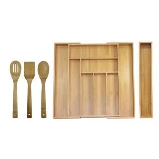 Oceanstar Bamboo Expandable Drawer Organizer Set 5-Piece by Oceanstar