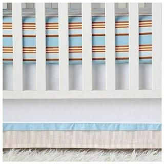 Serena & Lily Ben Crib Skirt- Aqua by Serena and Lily