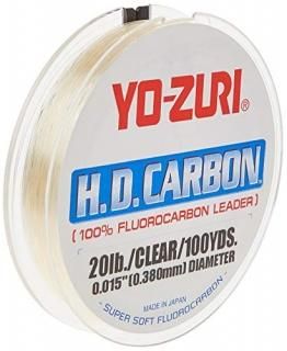 90kg/30-Yard Clear - Yo-Zuri H.D. Carbon Fluorocarbon Leader Line