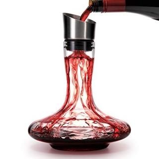 Wine Decanter Built-in Aerator Pourer Wine Carafe Red Wine Decanter100% Lead-fre
