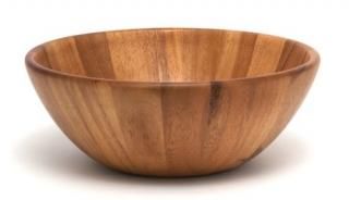 Lipper International Acacia Round Flair Bowl by Lipper International