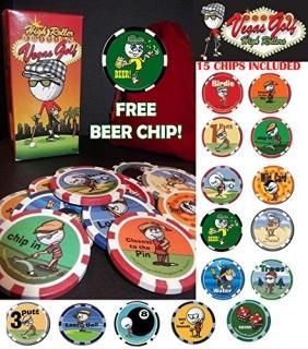 Vegas Golf High Roller Complete Edition - All 14 Chips Poker Chip Golf Game