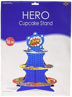 Beistle Hero Cupcake Stand