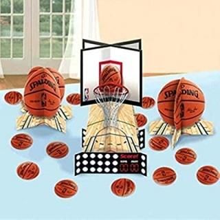 32cm  Multi Color - Spalding Basketball Collection Party Table Decorating Kit