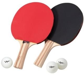 Viper Table Tennis Accessory Set with 2 Rackets and 3 Balls