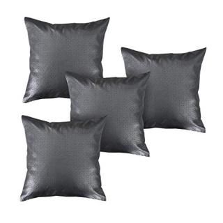 Deconovo Decorative Throw Cushion Covers Dot Perforated Pattern Solid Faux Leath