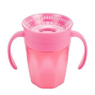 Dr. Brown's Cheers 360 Spoutless Training Cup 6m+ 7 Ounce Pink