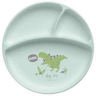 Stephen Joseph Silicone Baby Plate One size Dino