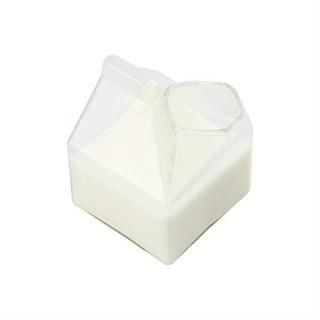 12 Ounce Glass Milk Carton 1 Reusable Milk Carton Creamer - Durable Serve Cream 