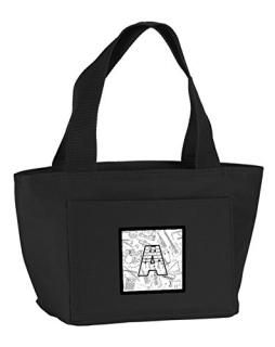 Caroline's Treasures CJ2007-ABK-8808 Musical Note Letters Insulated Lunch Bag La