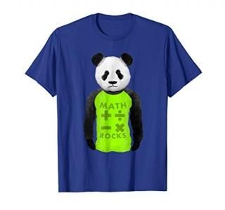 Math Rocks Panda Bear T-shirt