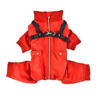 Puppia PLSD-JP1663-RD-S Garnet Pet Coat Red Small