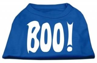 Mirage Pet Products Boo! Screen Print Shirts Blue XXL 18