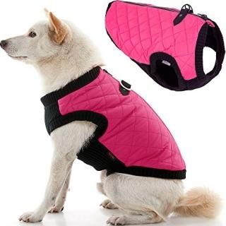 Gooby Fashion Dog Vest - Pink Small - Small Dog Sweater Bomber Dog Jacket Coat w