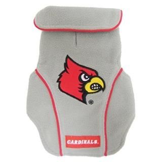 Collegiate Louisville Cardinals Dog Fleece Vest Large