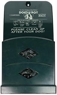 DOGIPOT 1007-2 Junior Bag Dispenser with Litter Bag Rolls Polyethylene Forest Gr